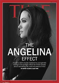 a Time Magazine cover featuring Angelina Jolie